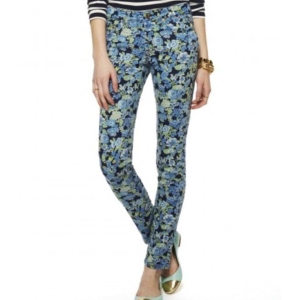 C. Wonder Floral Print Skinny Leg Jeans Sz. 27